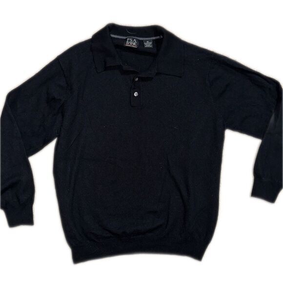 Jos. A. Bank Other - Black Merino Wool Quarter Button Shirt. Thin and lightweight for all year wear